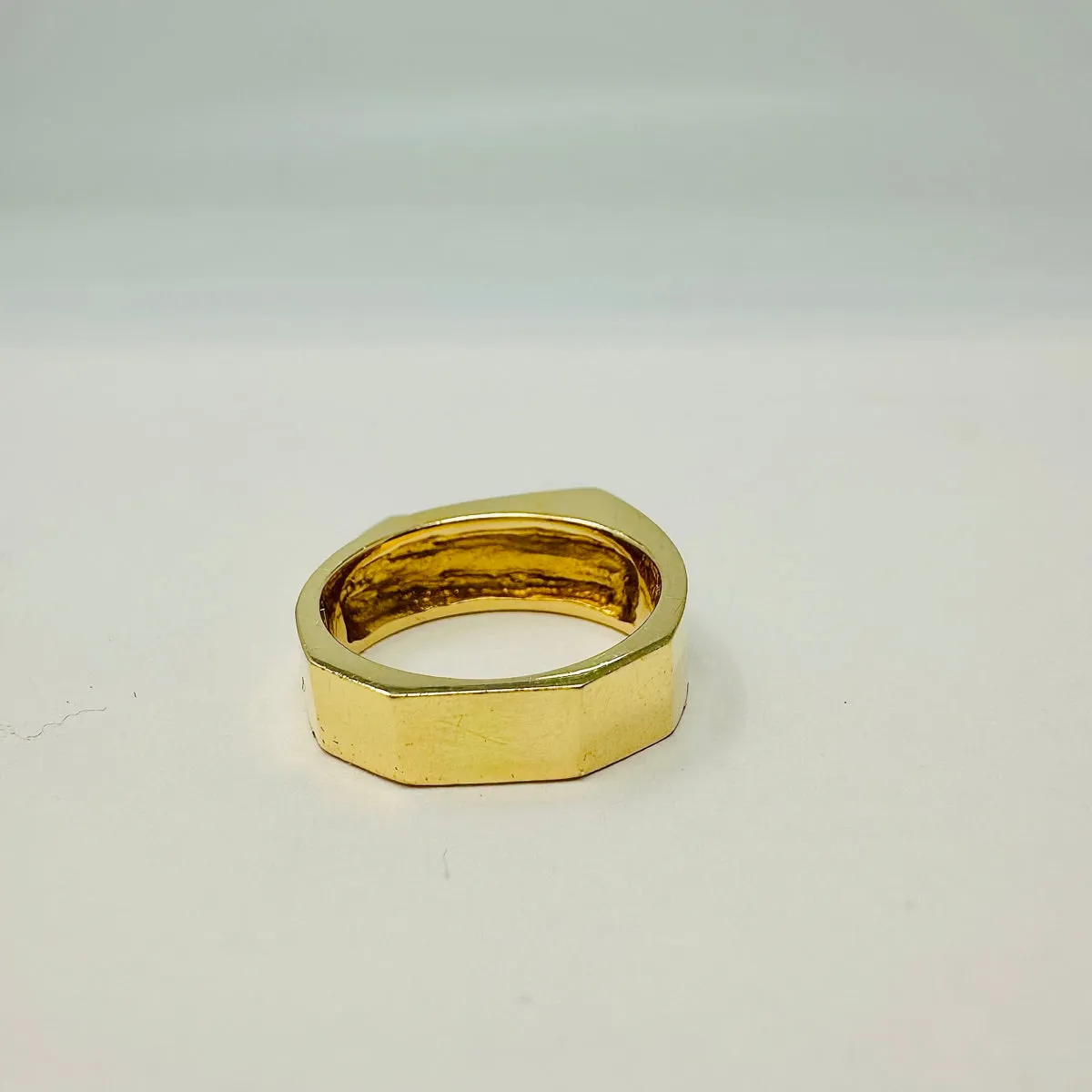 14K Gold Ring with 9 Diamonds