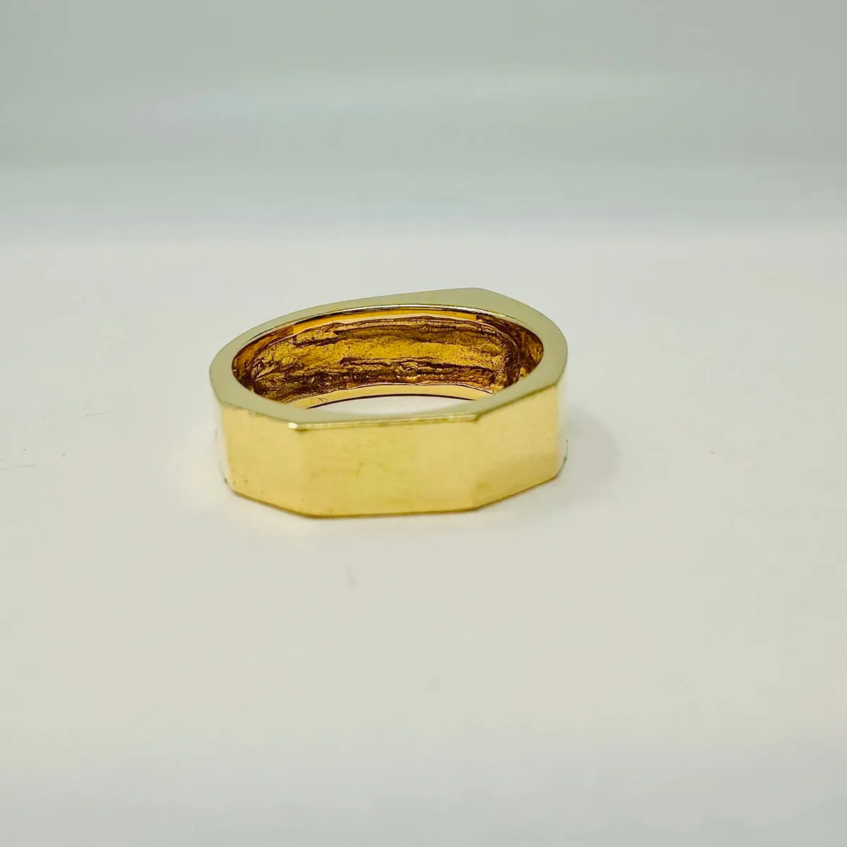 14K Gold Ring with 9 Diamonds