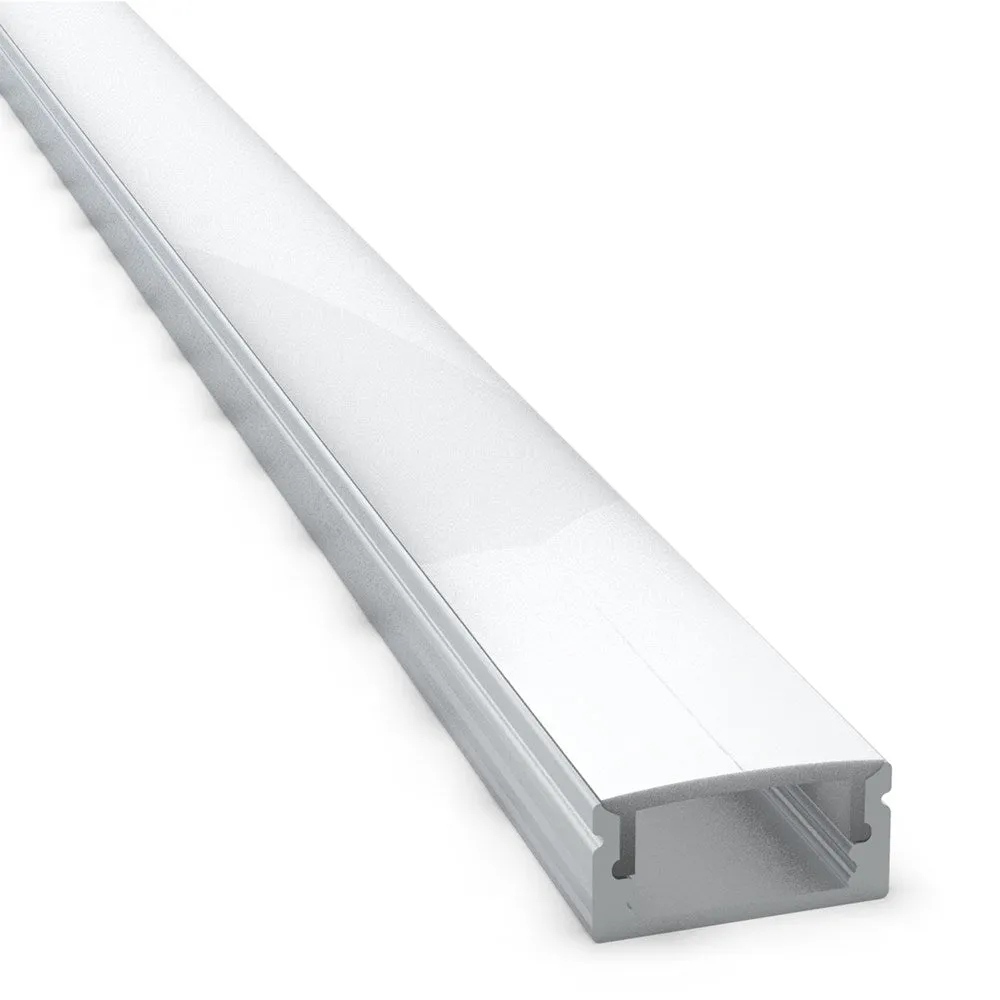 17mm X 9mm Aluminium Led Profile 2000mm In Silver