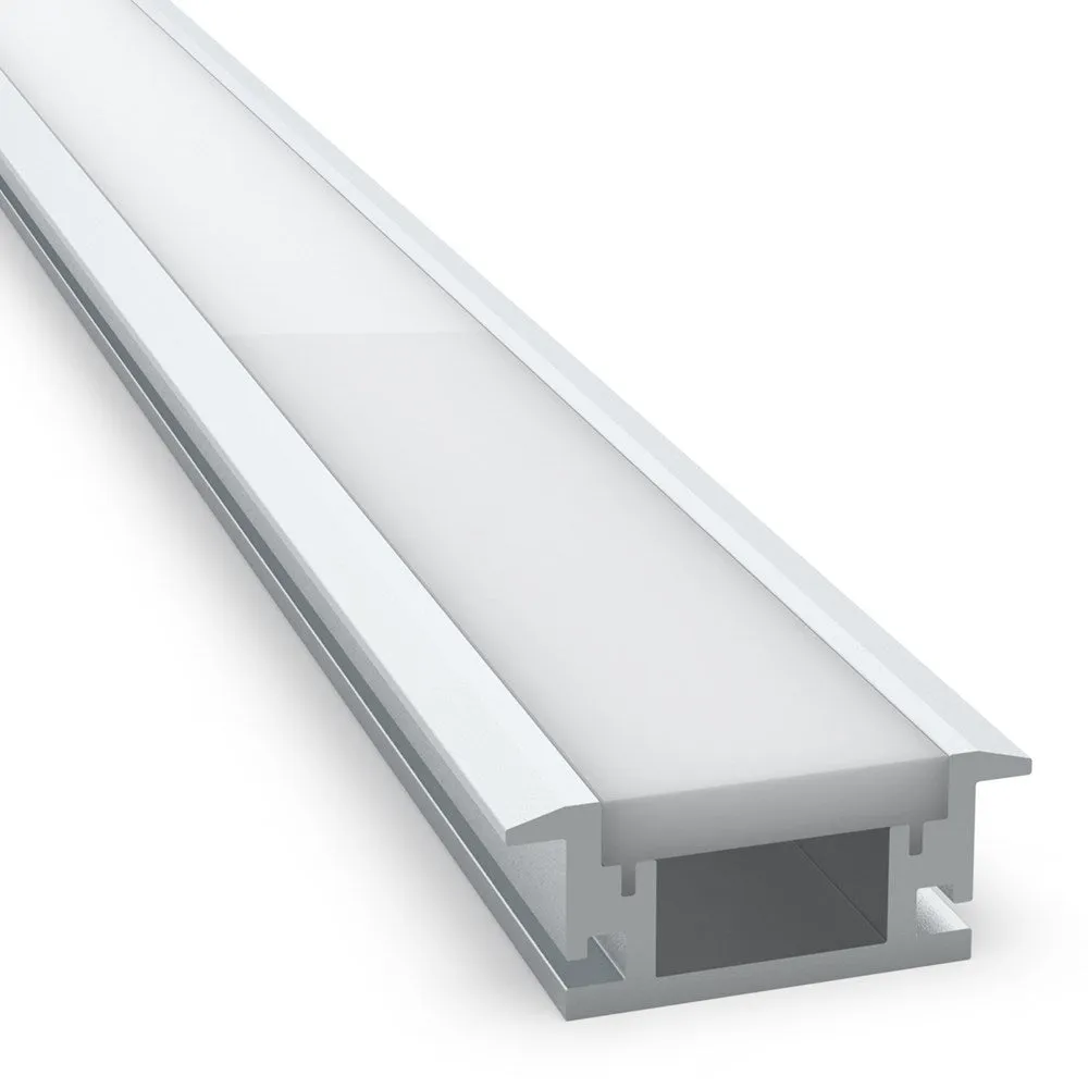 28mm X 11mm Aluminium Walk-On Led Profile 2000mm In Silver, Black Or White