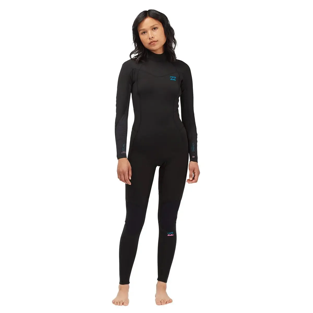 3/2mm Synergy Back Zip Wetsuit - Black Palms