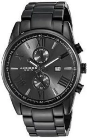 Akribos Xxiv Radiant Dark Grey Dial Men's Watch AK812BK