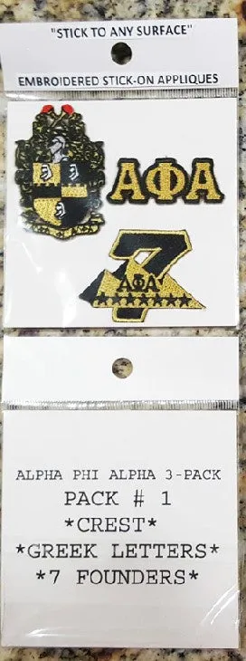 Alpha Embroidered Crest Stick-On