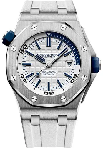 Audemars Piguet Royal Oak Offshore Diver Watch-White Dial 42mm-15710ST.OO.A010CA.01