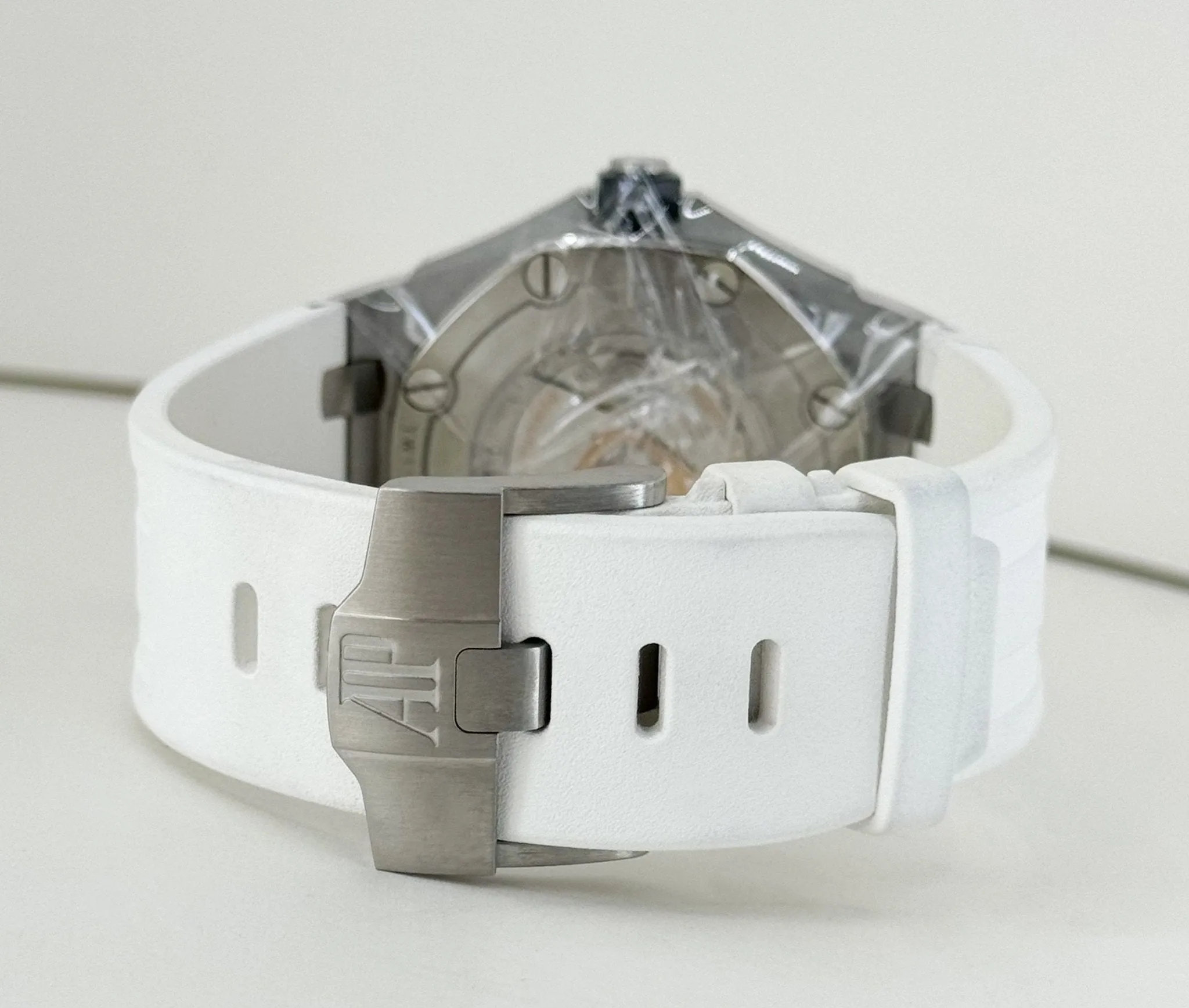 Audemars Piguet Royal Oak Offshore Diver Watch-White Dial 42mm-15710ST.OO.A010CA.01