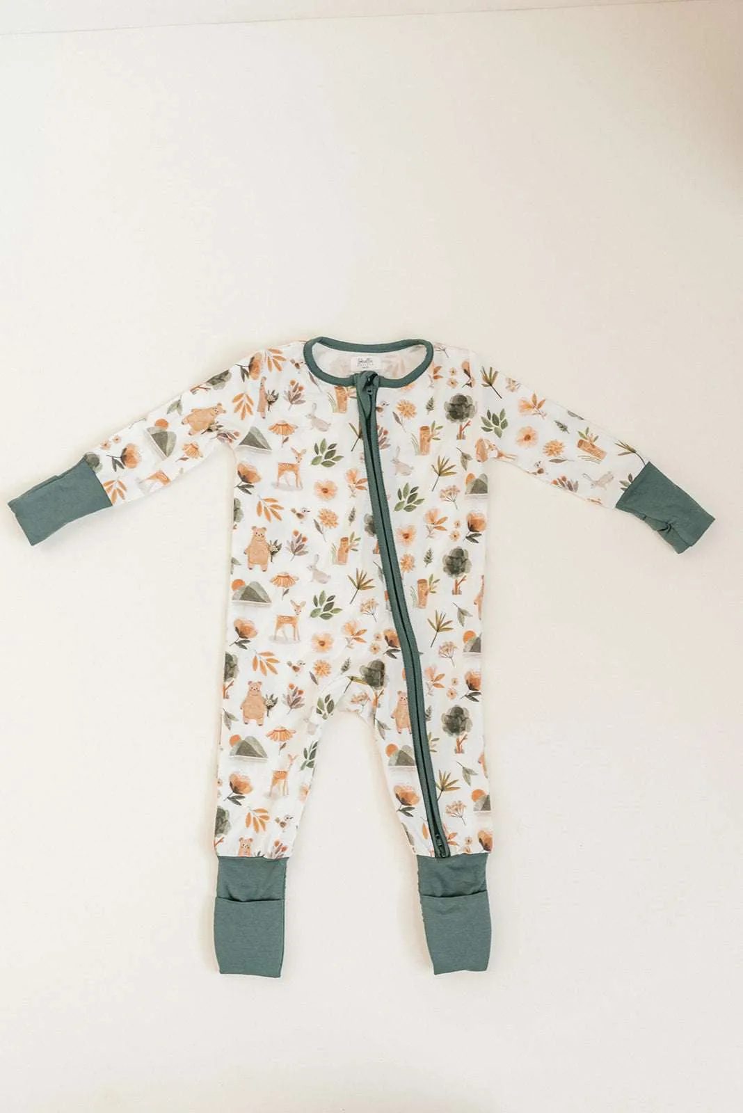 Bamboo Baby Convertible Jumpsuit | Forest