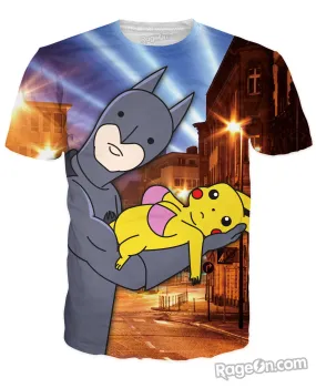 Batman and Pikaboobs T-Shirt