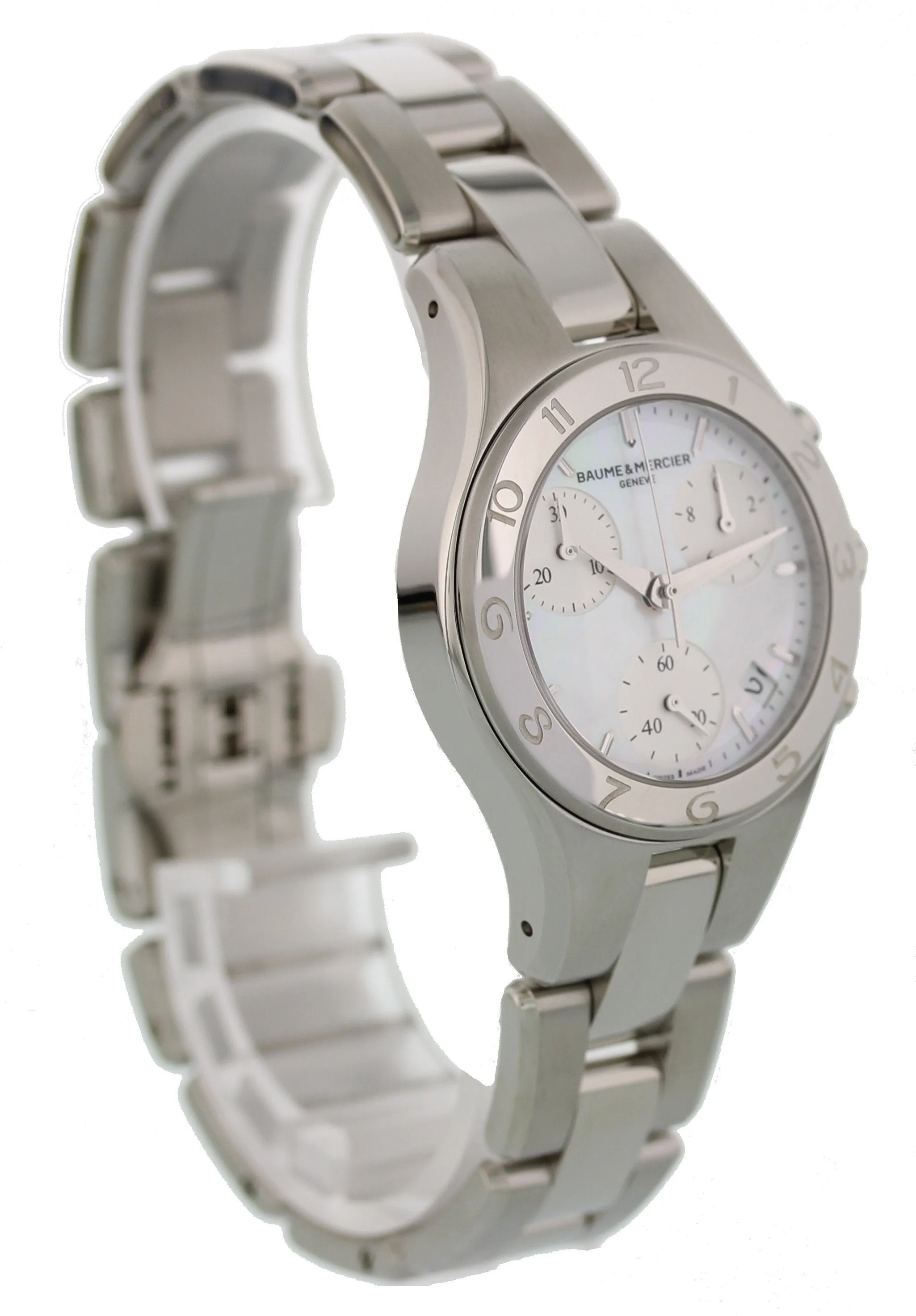 Baume & Mercier Linea MOP Dial MOA10012 Ladies Chronograph Watch