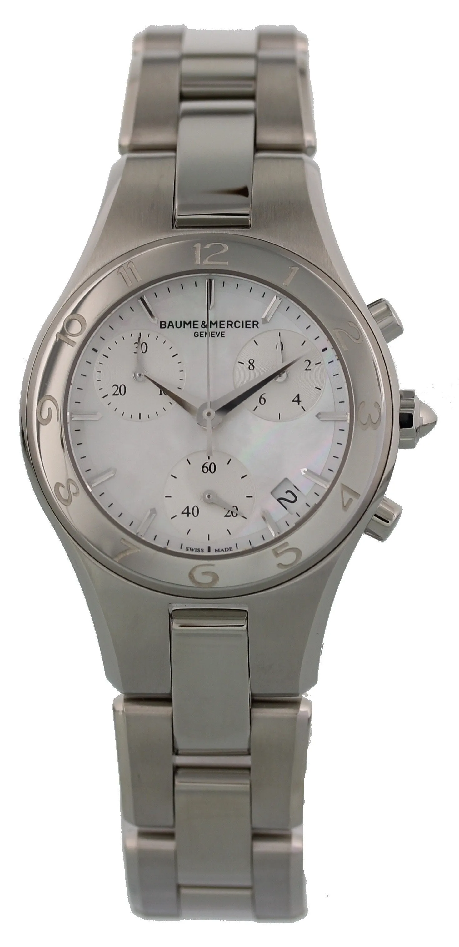 Baume & Mercier Linea MOP Dial MOA10012 Ladies Chronograph Watch