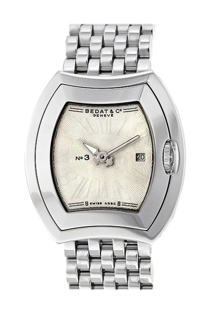 Bedat No 3 Silver Dial Stainless Steel Ladies Watch 334.011.100