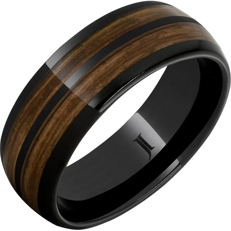 Black Ceramic Wedding Band