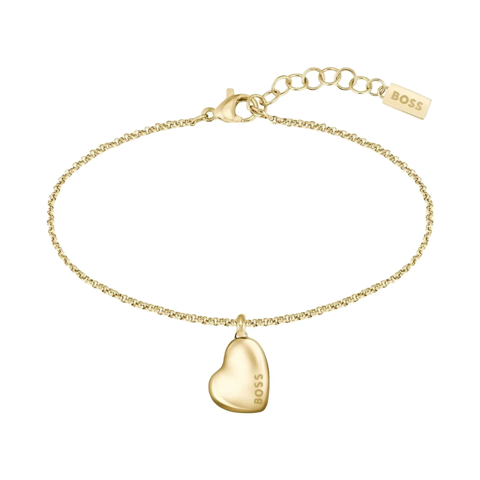 BOSS Stainless Steel Honey Heart Bracelet