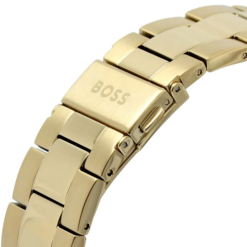 BOSS Troper 44mm Light Yellow Gold IP Quartz Men's Watch