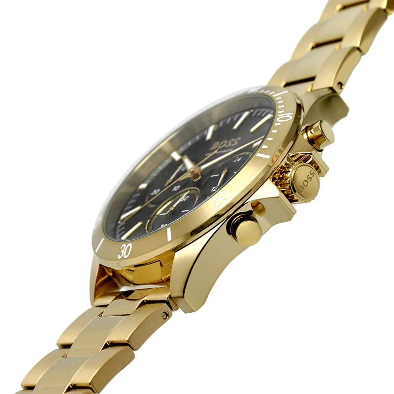 BOSS Troper 44mm Light Yellow Gold IP Quartz Men's Watch