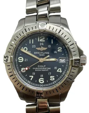 Breitling Colt Quartz A74350 Blue Dial Quartz Men's Watch