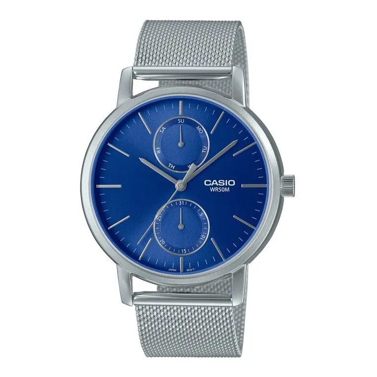 Casio Enticer Blue Dial  Stainless Steel Men's Watch| MTP-B310M-2AVDF