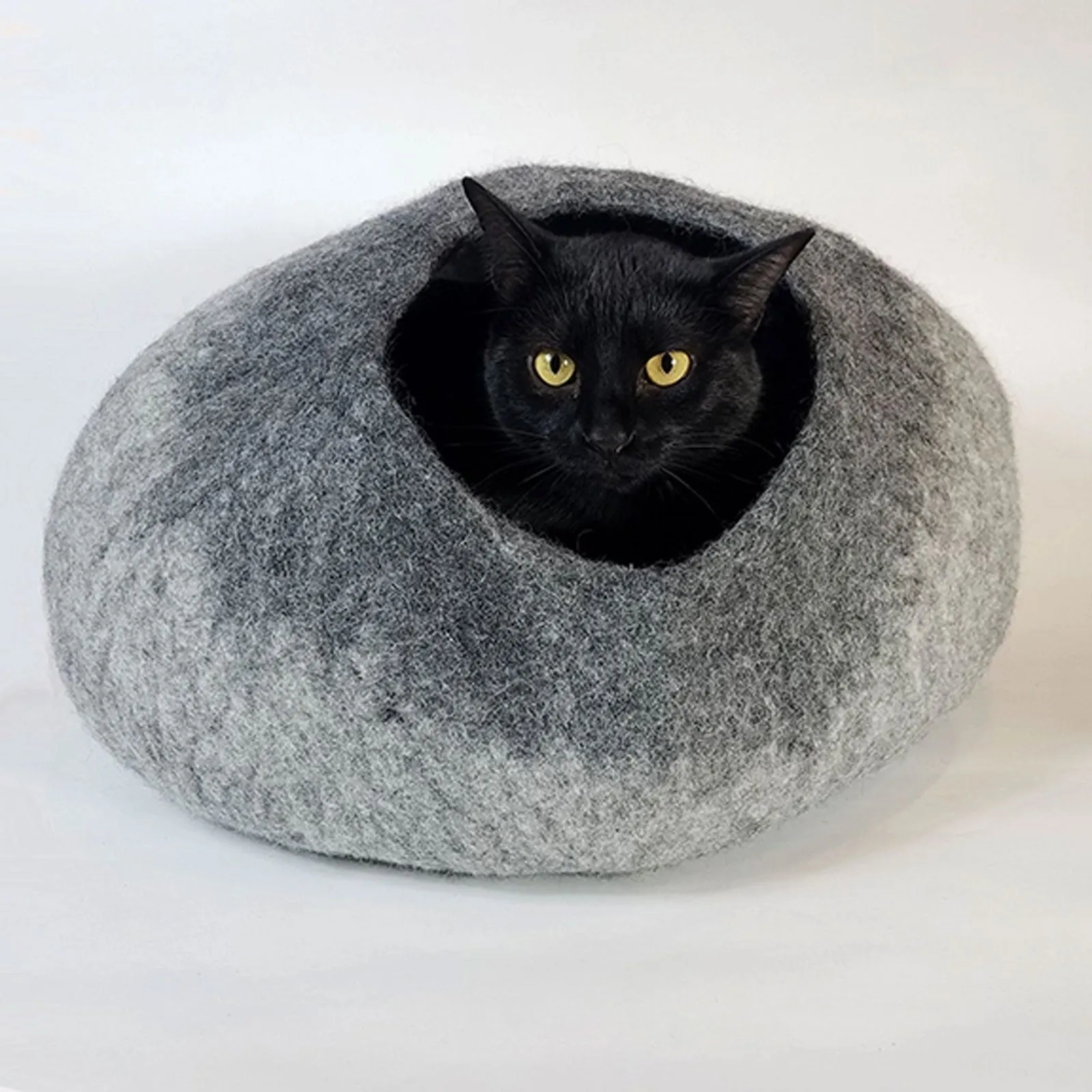 Cat Cave in Light and Dark Gray