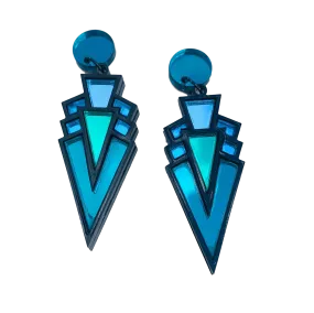 Catsby blue green earrings