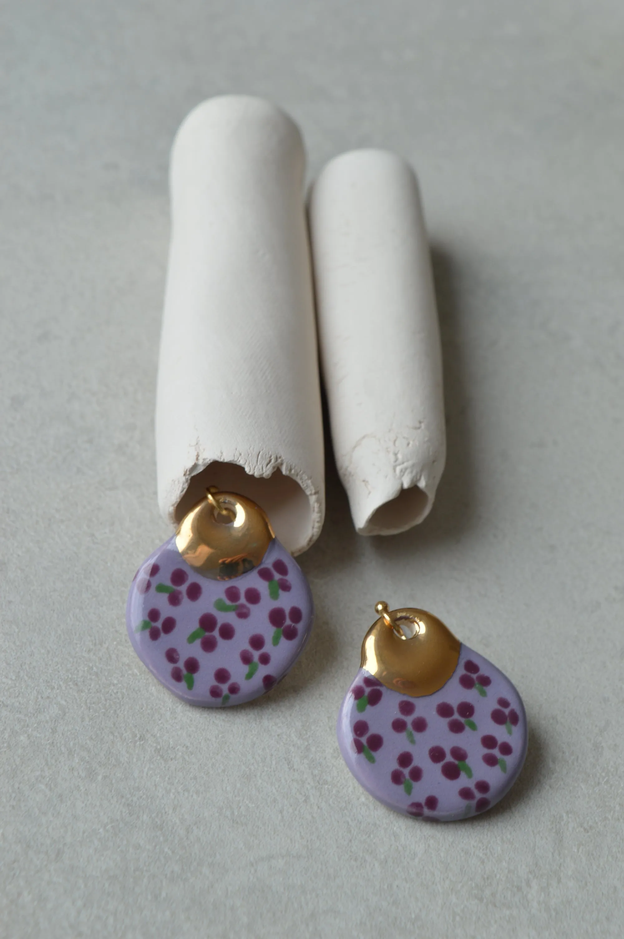 Ceramic earrings No. 17