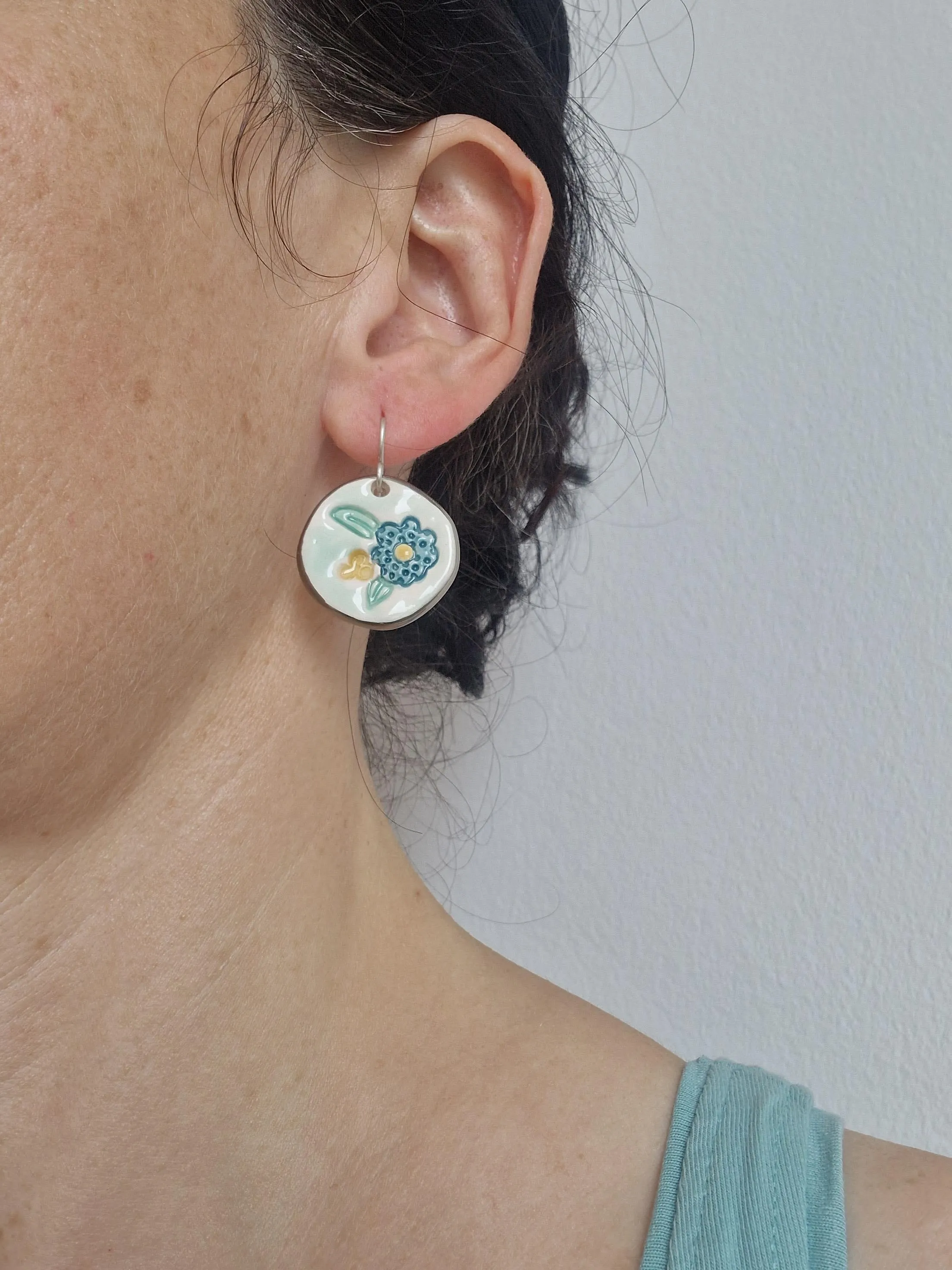 Ceramic earrings No. 22