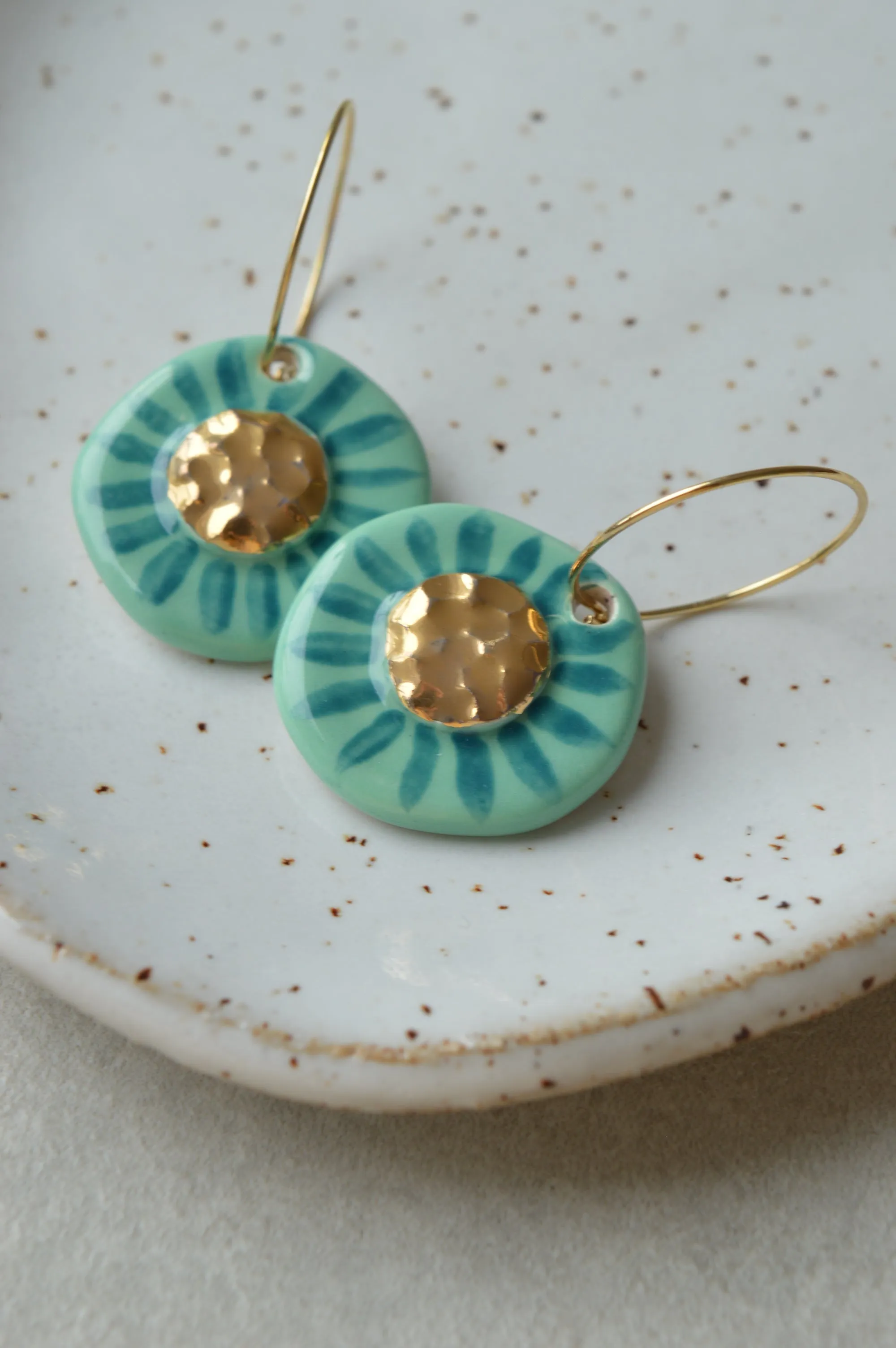 Ceramic earrings No. 23