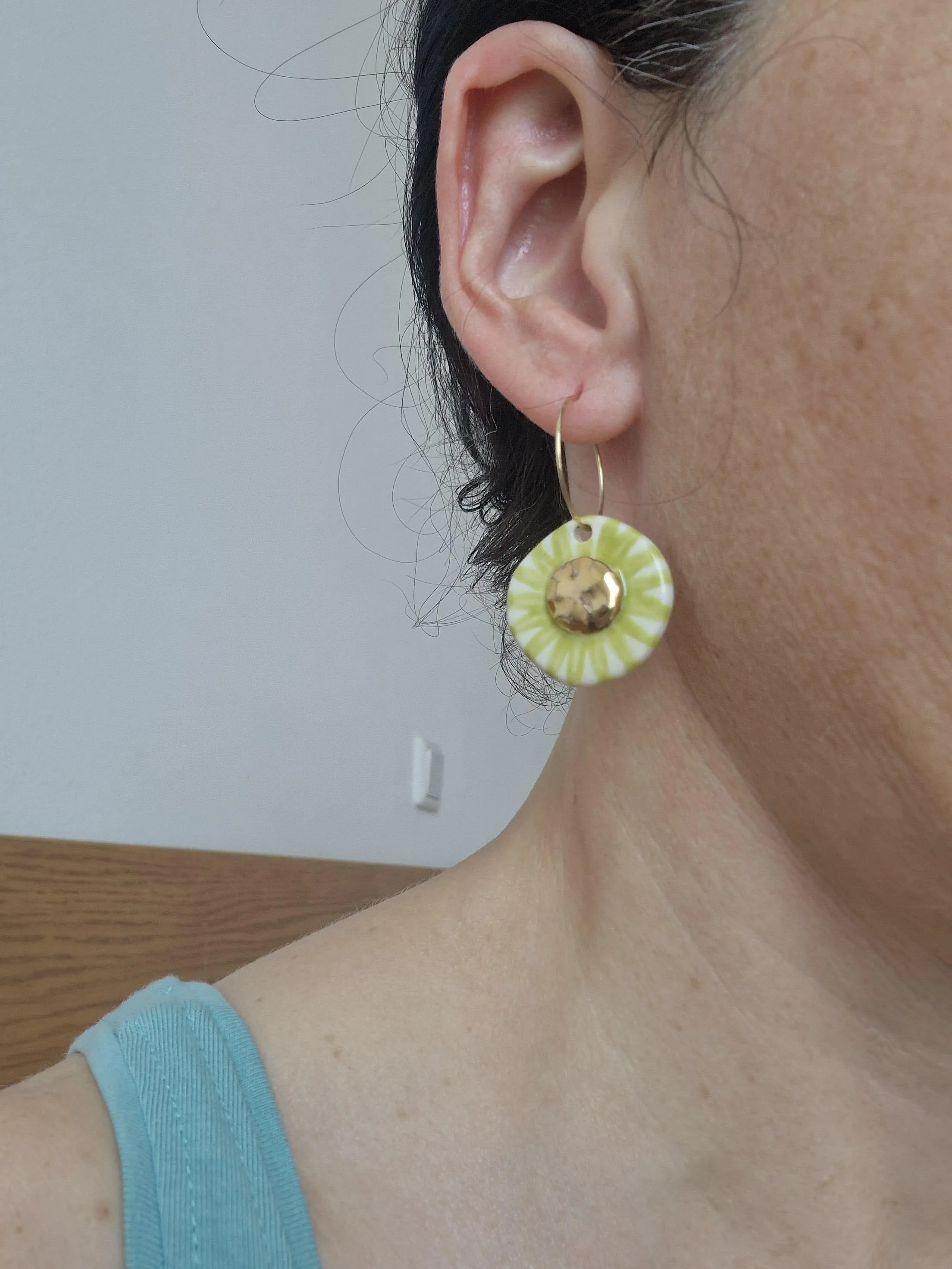 Ceramic earrings No. 23