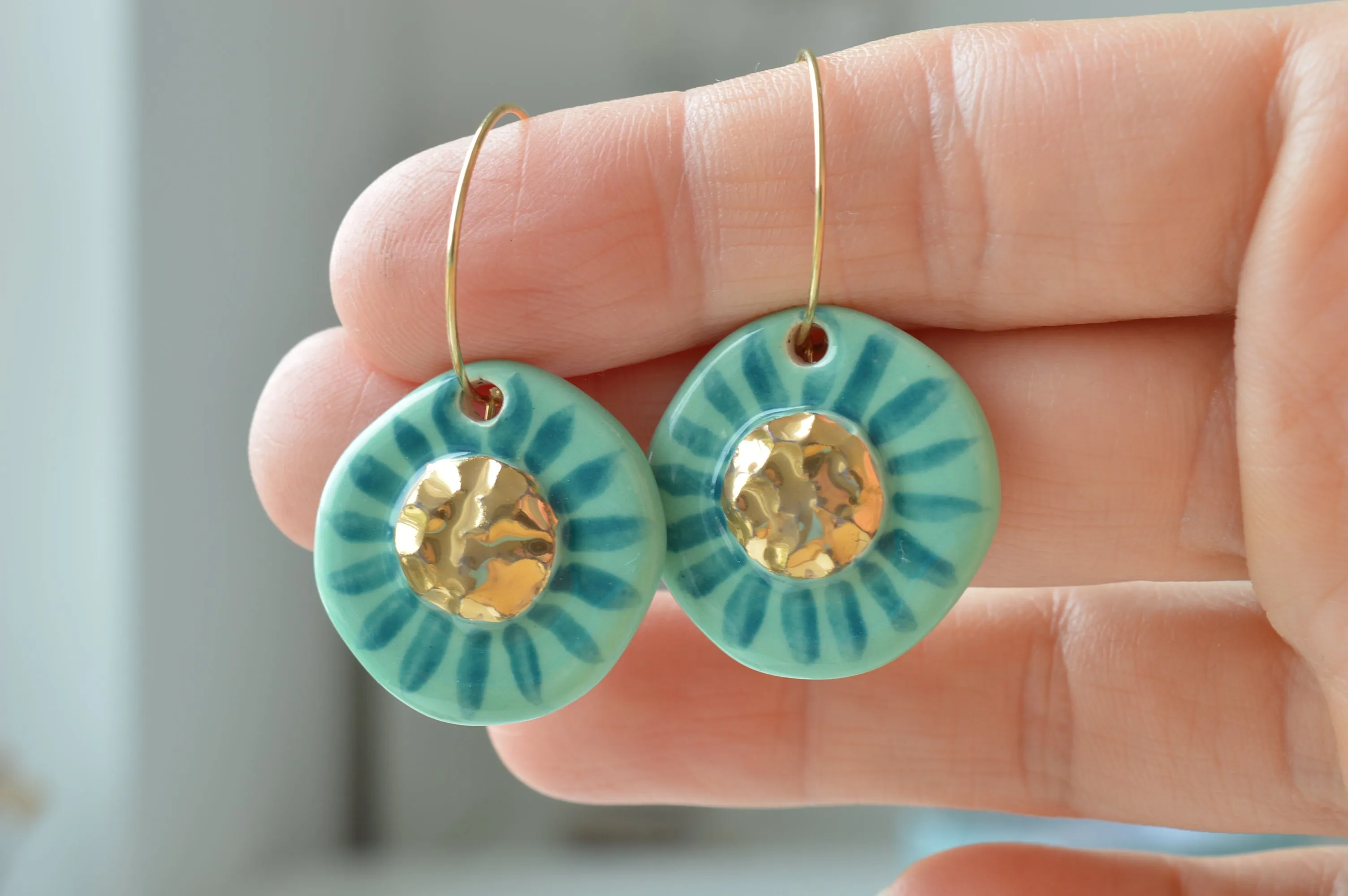 Ceramic earrings No. 23