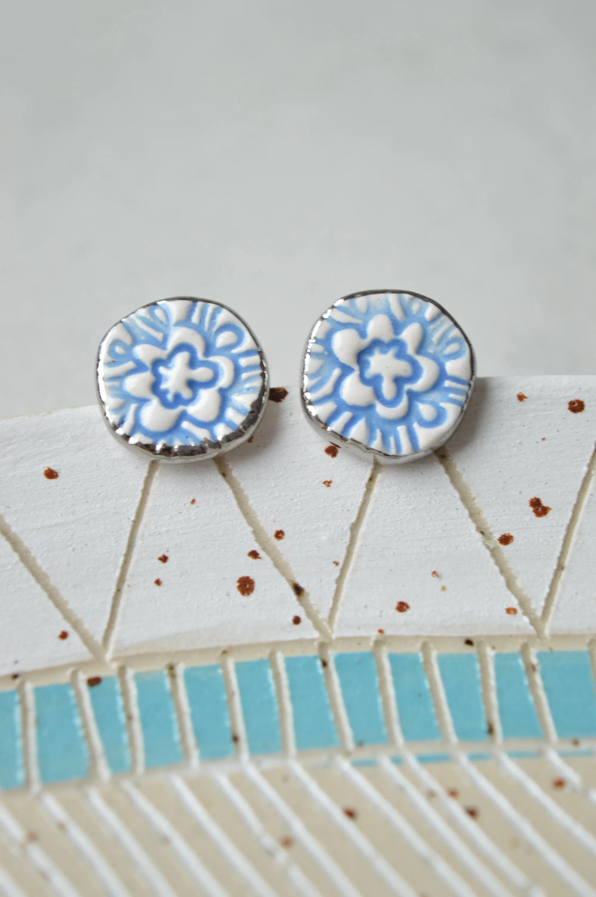 Ceramic earrings No. 54