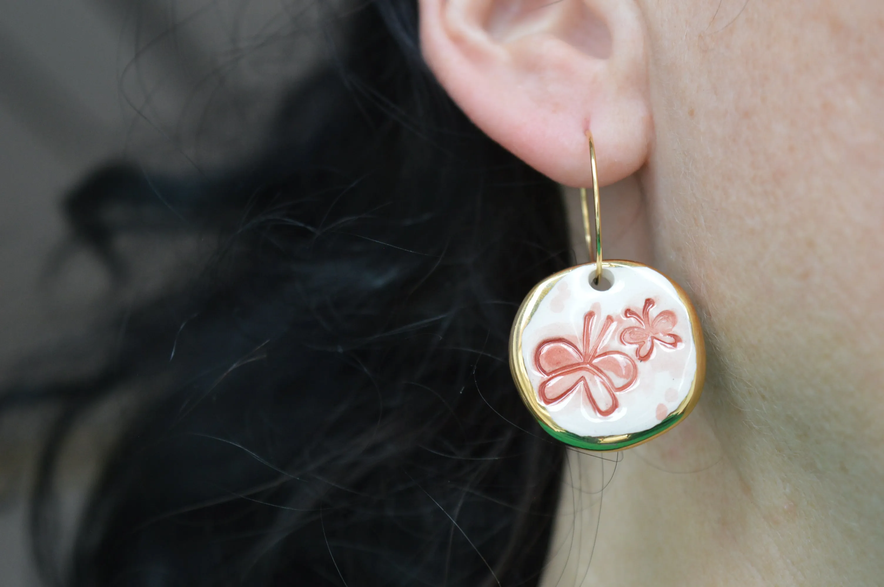 Ceramic earrings No. 5