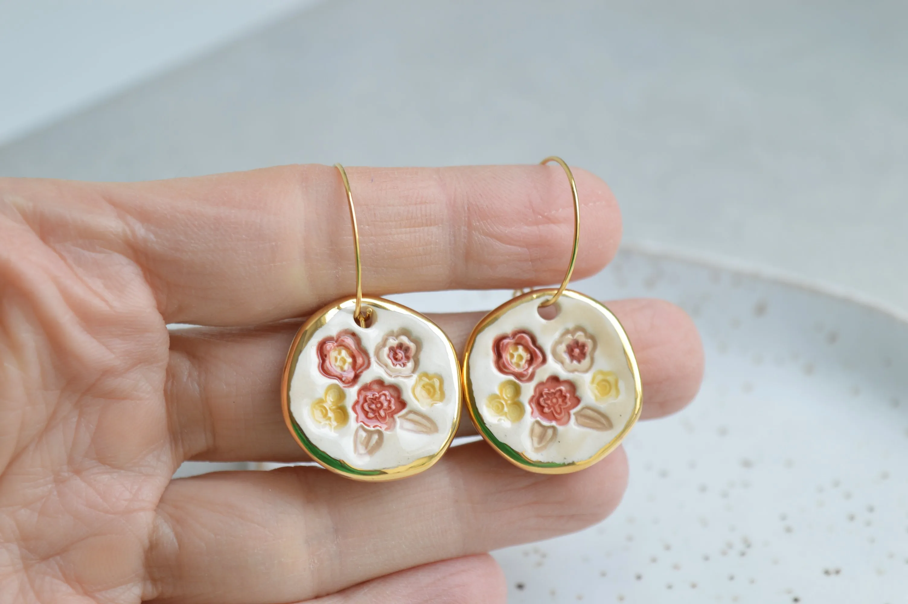 Ceramic earrings No. 5