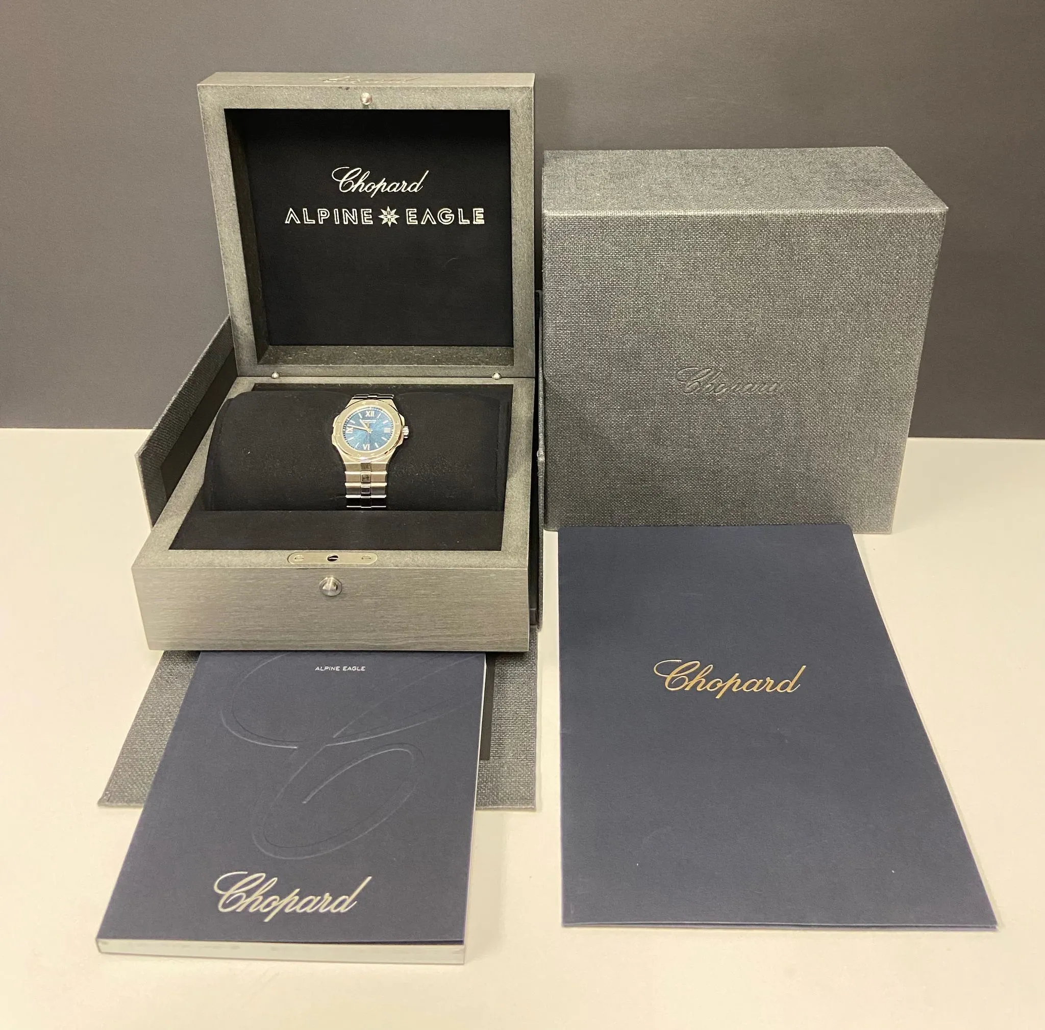 Chopard Alpine Eagle 36mm 298601-3001 Blue Dial Automatic Watch