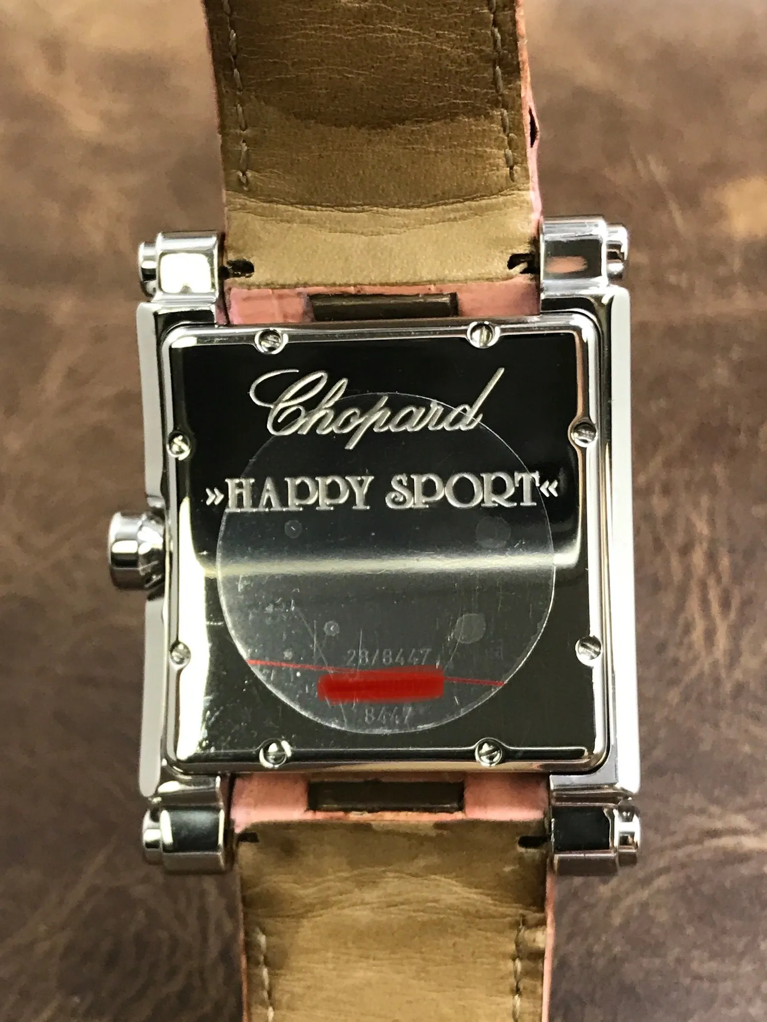 Chopard Happy Sport 28/8447 White Dial with 5 Floating Diamonds Dial Quartz Women's Watch