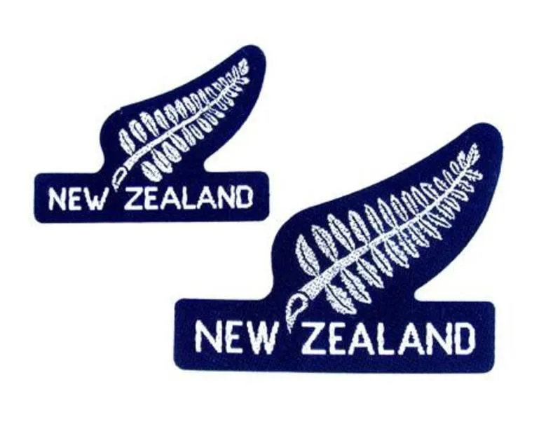 Cutout Iron-on NZ Silver Fern Patch