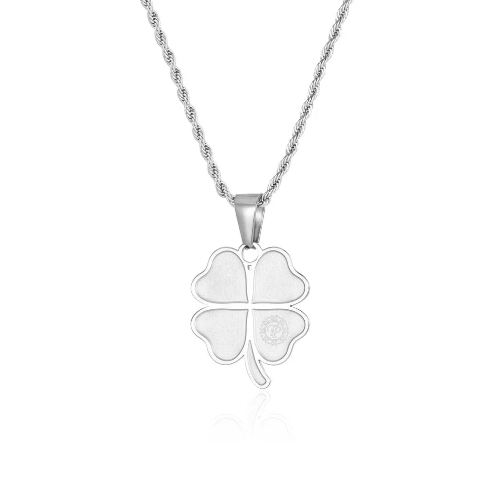 Four Leaf Clover Pendant - Silver