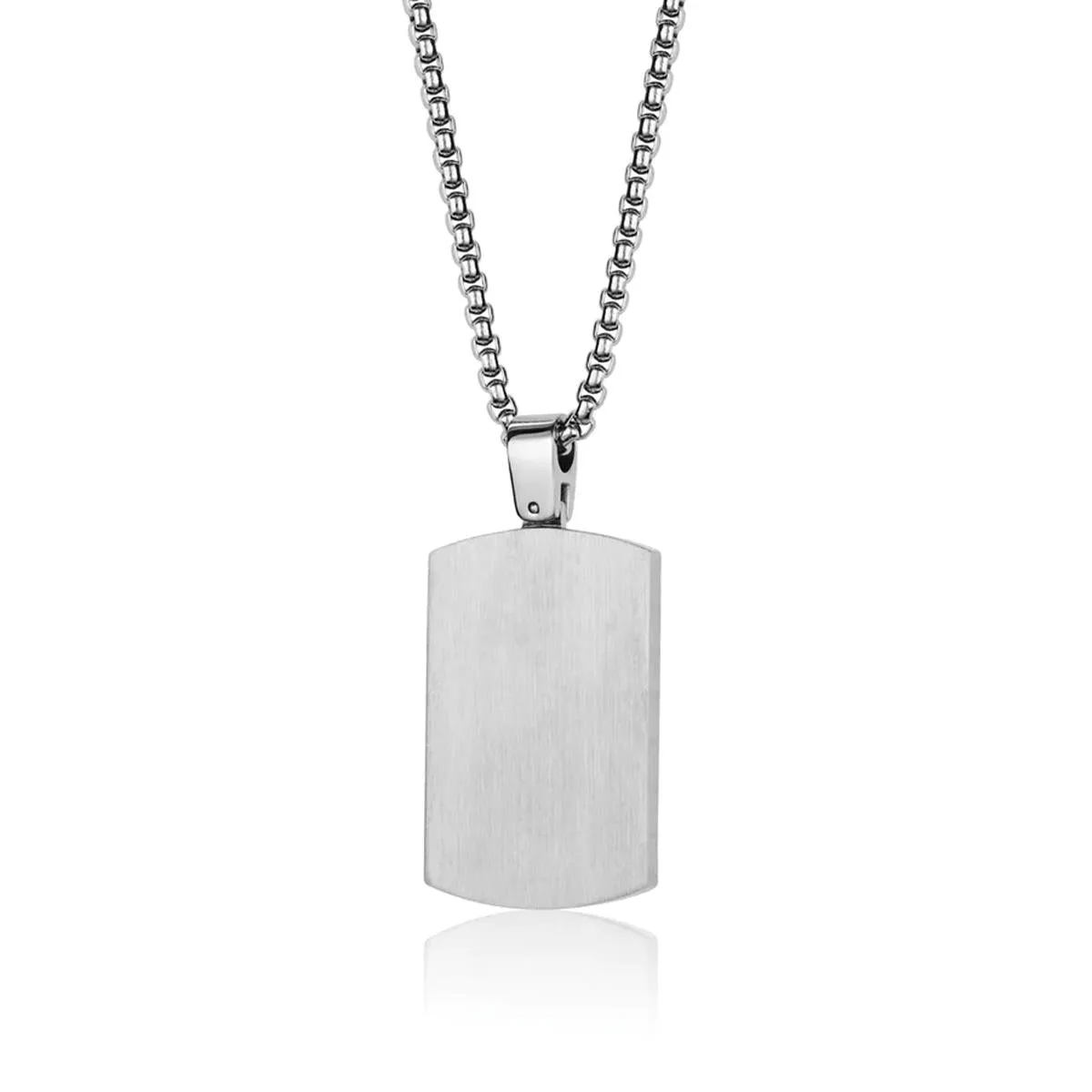 GENTS STAINLESS STEEL DOGTAG NECKLACE