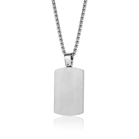 GENTS STAINLESS STEEL DOGTAG NECKLACE