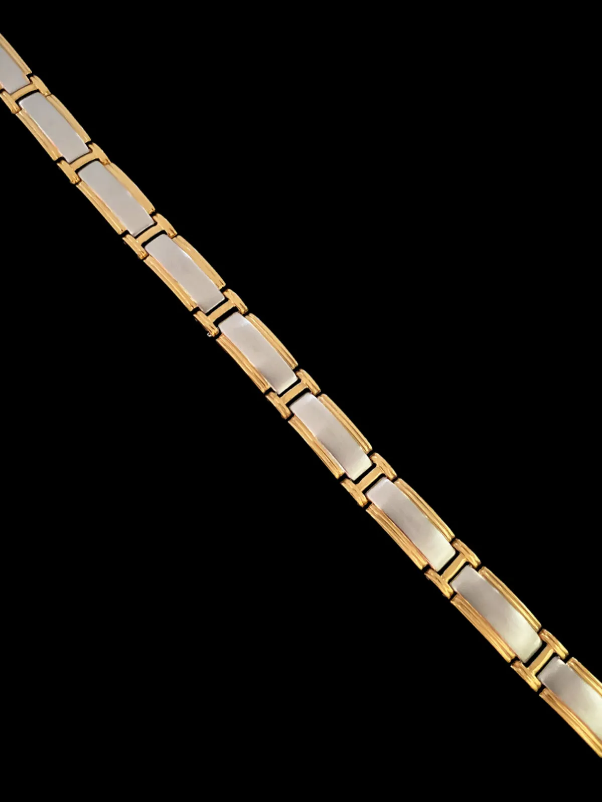 Gold Border Stainless Magnetic Bracelet