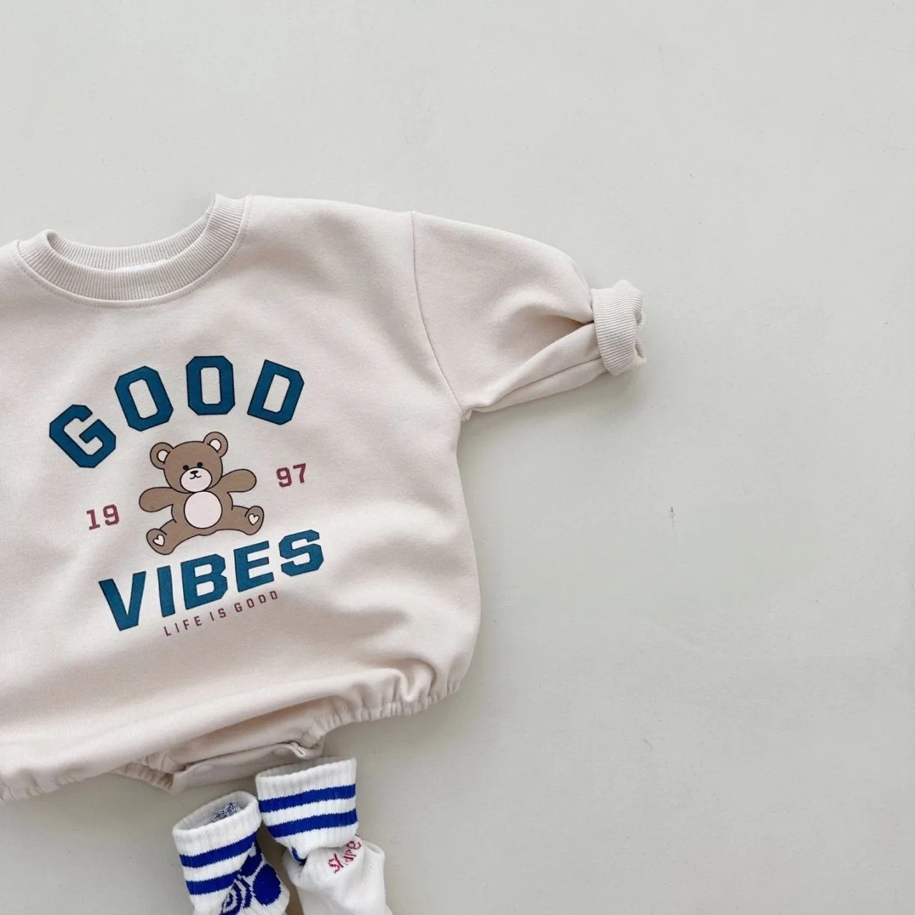 GOOD VIBES - SLOGAN ROMPER