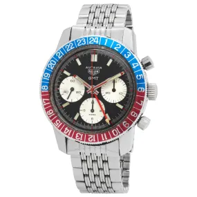 Heuer Autavia GMT 2446C Black Dial Manual Winding Men's Watch