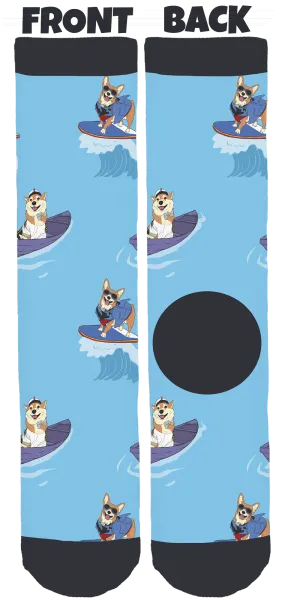 Jojo the Super Corgi Crew Socks