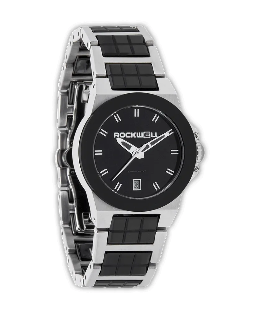 Katelynn (Silver/Black Ceramic) Watch