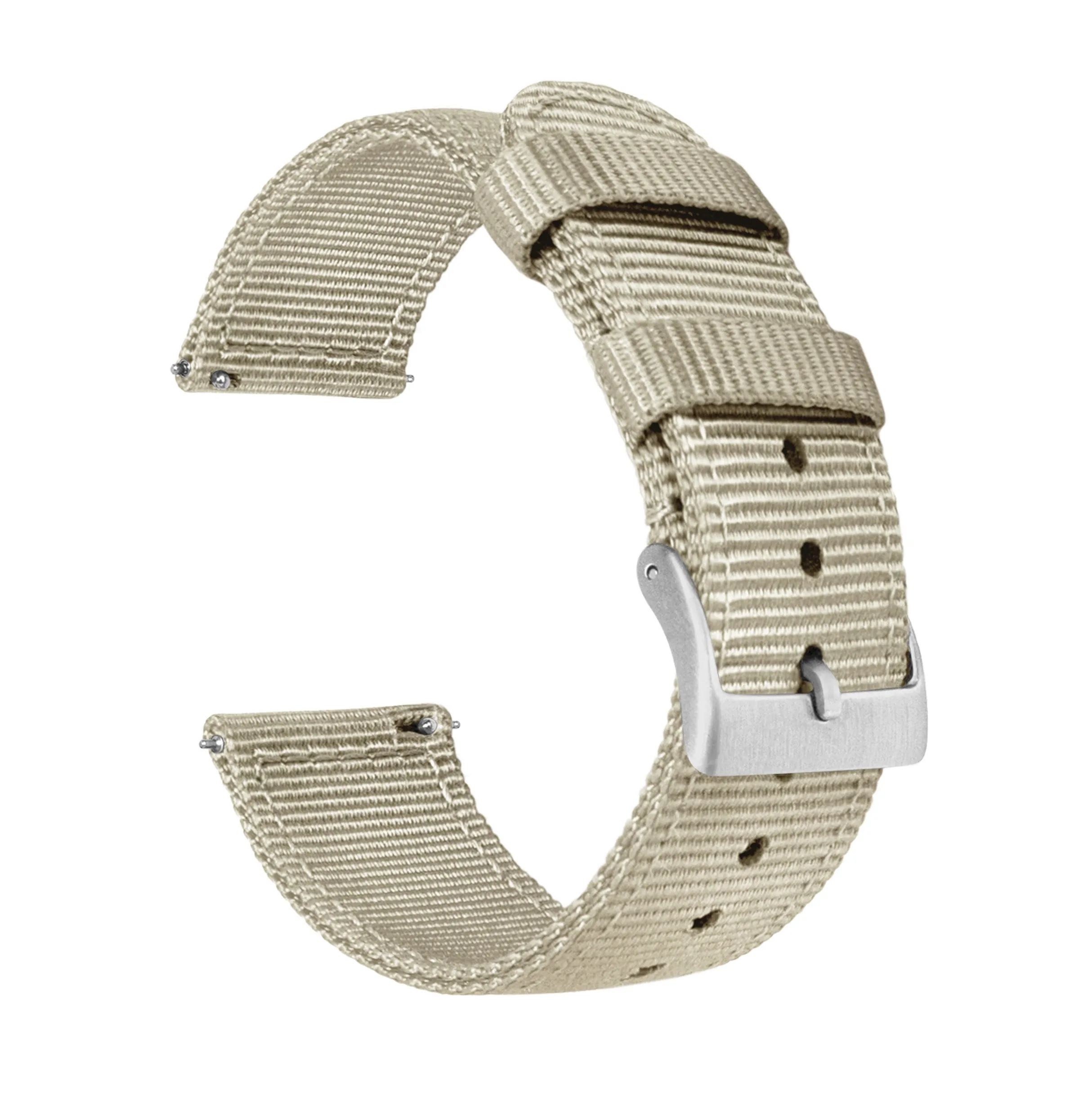 Khaki Tan Two Piece NATO® Style Watch Band