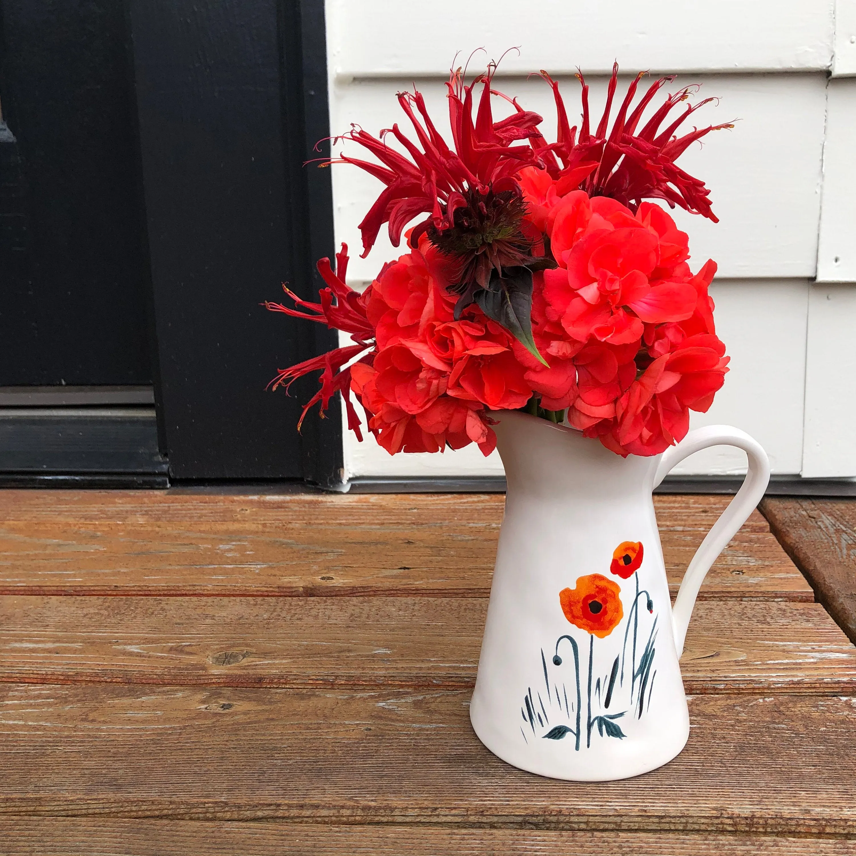 Mia Poppies Ceramic Creamer