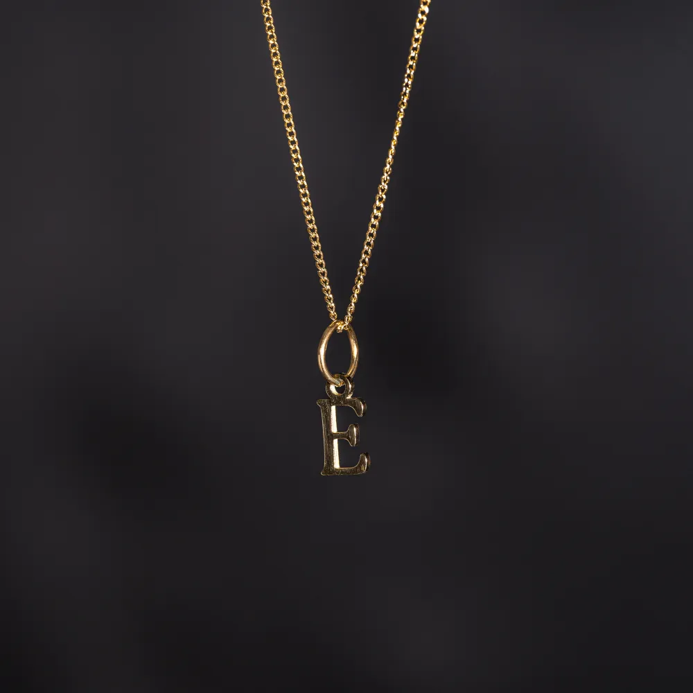 Mini Gold Initial Necklace