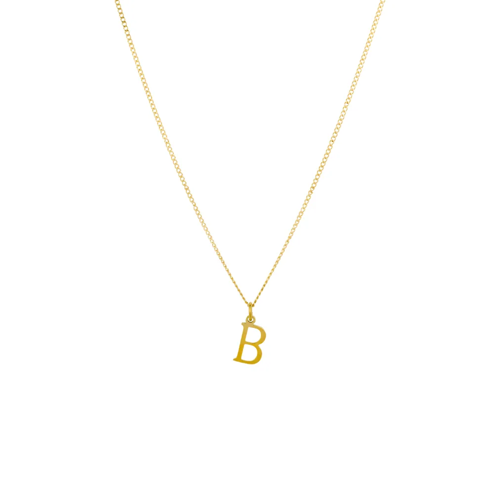 Mini Gold Initial Necklace