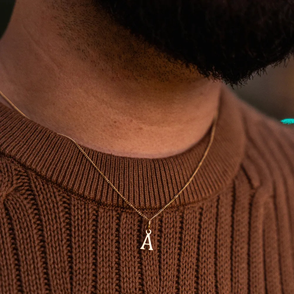 Mini Gold Initial Necklace