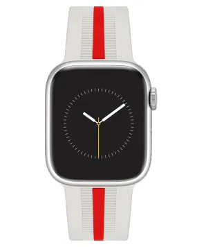 Racer Silicone Band for Apple Watch™ | Cream/Red