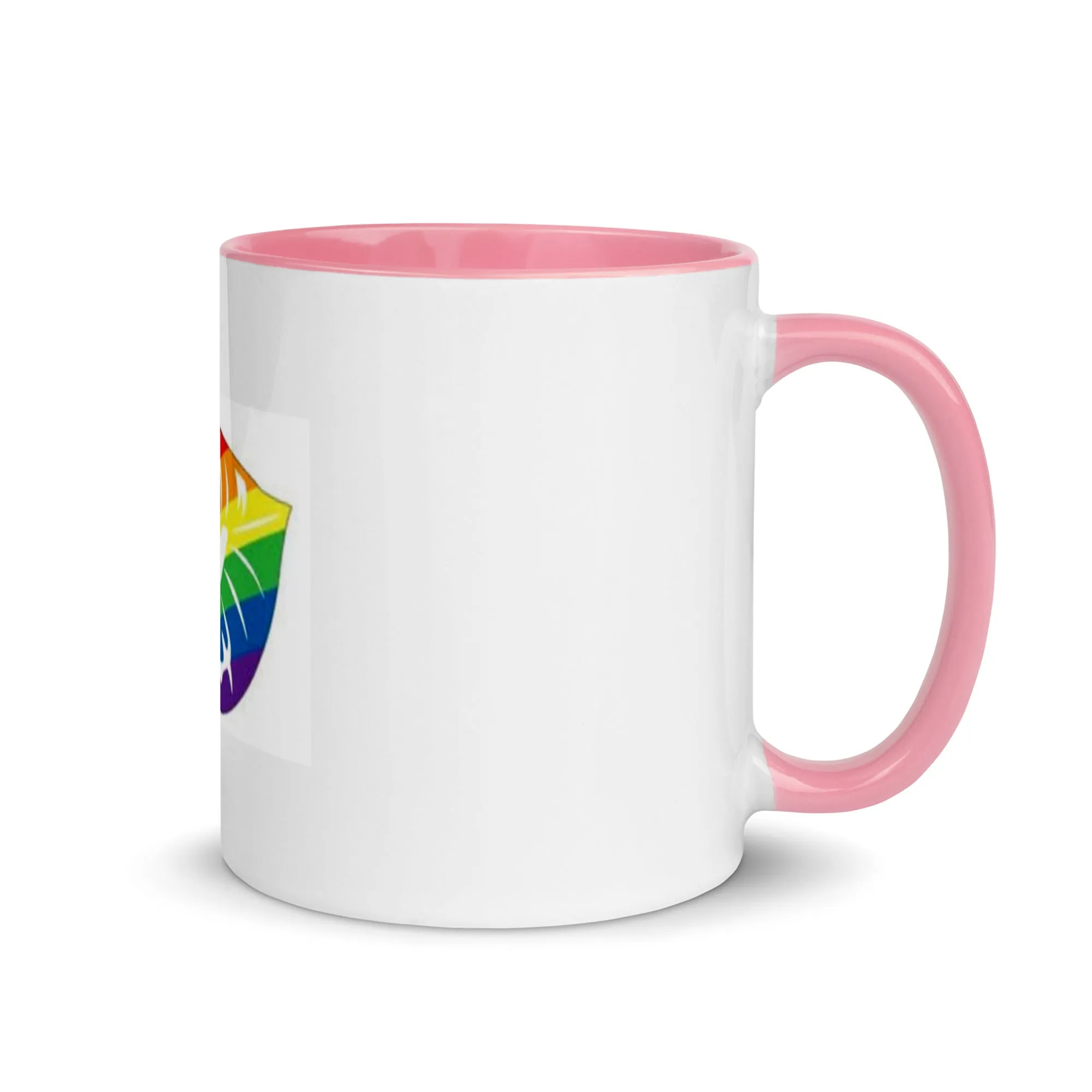 Rainbow Pride Lips Mug with Color Inside