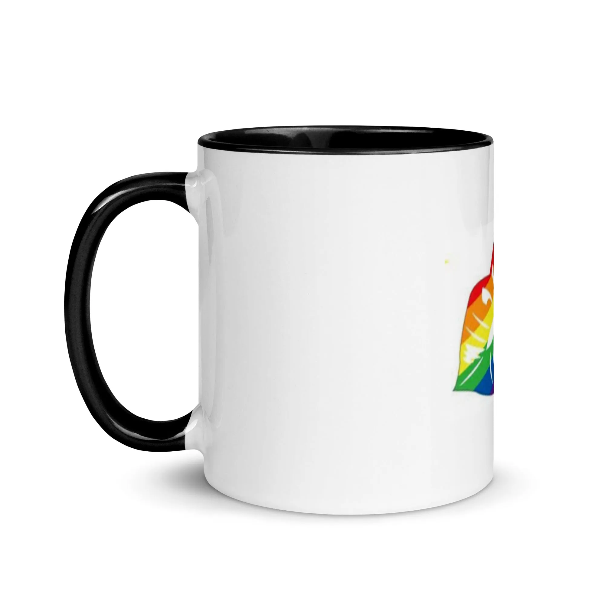 Rainbow Pride Lips Mug with Color Inside