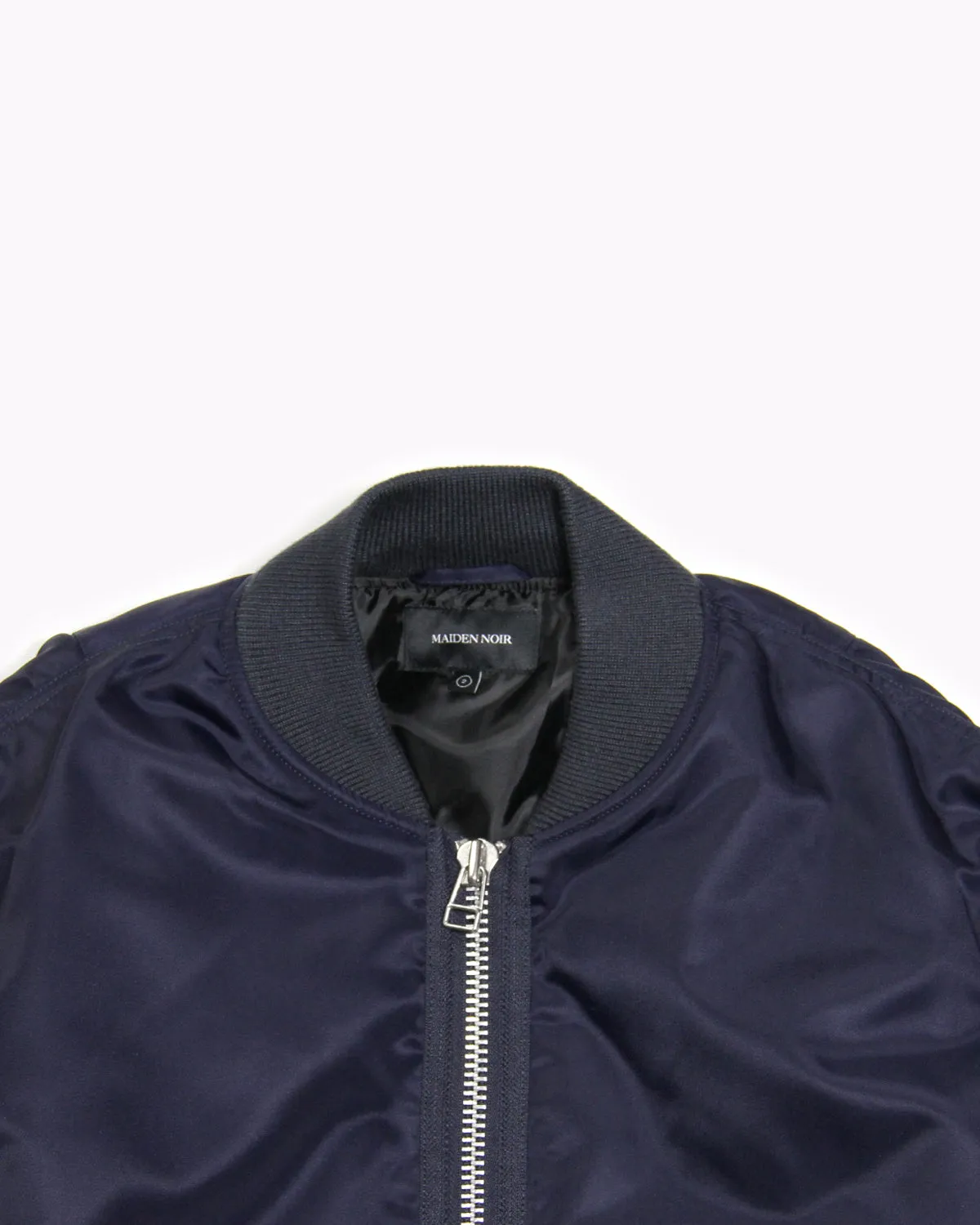 Satin Bomber - Navy